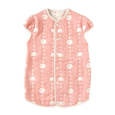 【FuYi-House】日本Hoppetta-六層紗-睡袍2Way-0至3歲-粉色