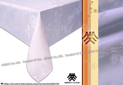 《M.B.H─玫瑰花園》緹花防潑水桌巾(紫)(140x180cm)
