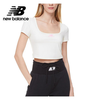 【New Balance】NB短袖上衣_女性_象牙白_AWT21502SST
