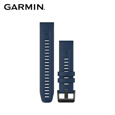 @竹北旗艦店@GARMIN QUICKFIT 22mm 船長藍矽膠錶帶 原廠公司貨