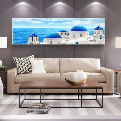 大海風景畫客廳地中海現代裝飾畫簡約沙發背景墻畫臥室掛畫辦公室