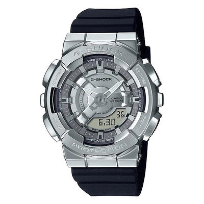 【台南時代鐘錶 CASIO】卡西歐 G-SHOCK 重金屬風 小尺寸 GM-S110-1A 兩百米防水 運動錶 電子錶