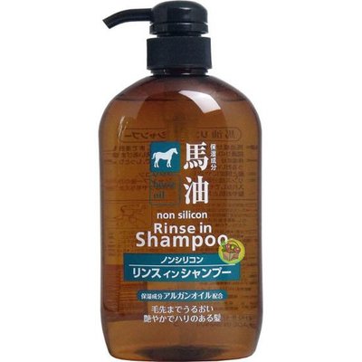【JPGO日本購】日本製 熊野 馬油潤絲洗髮精 600ml #020