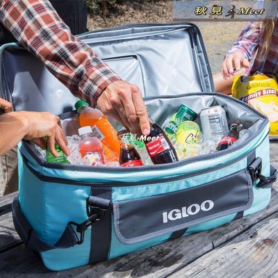 IGLOO冷藏包 保冷袋冰包大號鋁箔加厚保溫袋戶外登山海釣雙肩背包-促銷