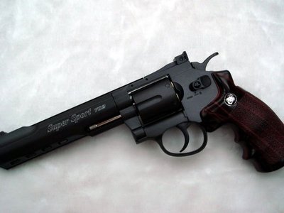 WG 702黑色CO2全金屬6吋左輪手槍