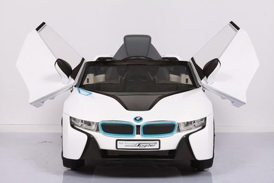 正版授權BMW-i8/白色/兒童遙控電動車/雙驅雙馬達 /
