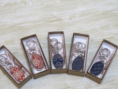 美家園日本生活館 日本製 印傳屋 鹿皮 鑰匙圈