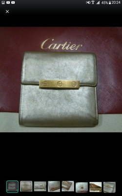 Cartier卡地亞正品全皮革鈔票短夾 零錢裸包