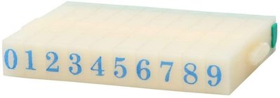 7mm Rubber 0-9 Digits Detachable Number Stamp Stationery