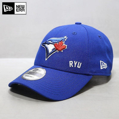 小Z代購#NewEra帽子MLB棒球帽硬頂國旗刺繡多倫多藍鳥隊鴨舌帽潮帽藍色潮