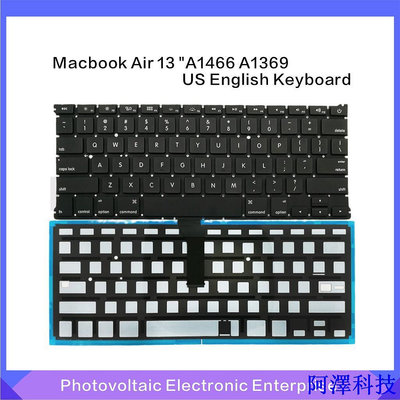 阿澤科技【全新現貨】適用於Macbook Air 13“A1466 A1369鍵盤背光英國（US)鍵盤 2011-2015年