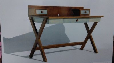 LOFT美式鄉村復古全實木桌書桌電腦桌
