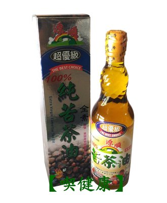 【喫健康】主惠源順超優級100%純苦茶油(570ml)/玻璃瓶限制超商取貨限量3瓶