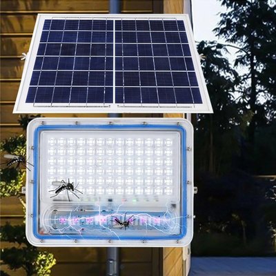 【熱賣精選】太陽能投光燈 50W 100W 300W太陽能庭院燈 帶戶外電擊滅蚊野營燈