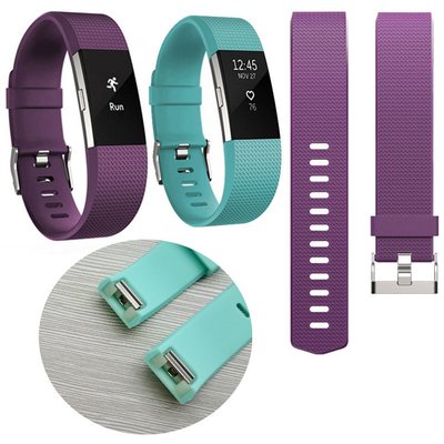 Fitbit charge 2錶帶小方格矽膠替換腕帶 charge2官方款硅膠小格紋硅膠錶帶