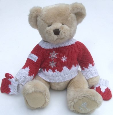Harrods 哈洛氏～經典聖誕年度熊2008～2017年度單隻 泰迪熊～絕版限量，國外版，不是台灣版，腳上無繡中文生肖