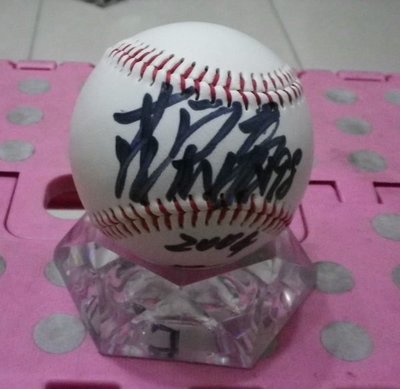 棒球天地---前兄弟 莊宏亮加簽2004奧運紀念球.字跡漂亮
