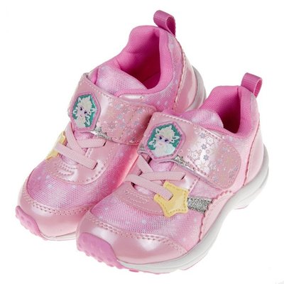 童鞋(16~19公分)Moonstar冰雪奇緣聯名款粉色艾莎兒童運動鞋I9R414G