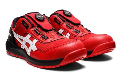 勞工 日本 亞瑟士 ASICS 安全鞋 CP209 BOA 紅 旋鈕調整 輕量化 工作鞋 防護鞋 防滑 透氣