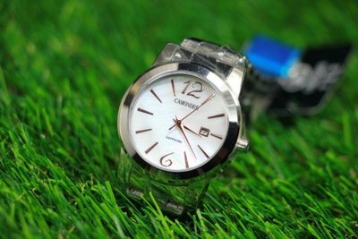 台灣品牌Camonder不鏽鋼防水石英錶,日本製石英機心藍寶石水晶錶鏡,貝殼面板