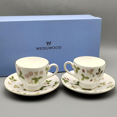 回流精品瓷器 英國Wedgwood韋奇伍德咖啡杯，野草莓系列