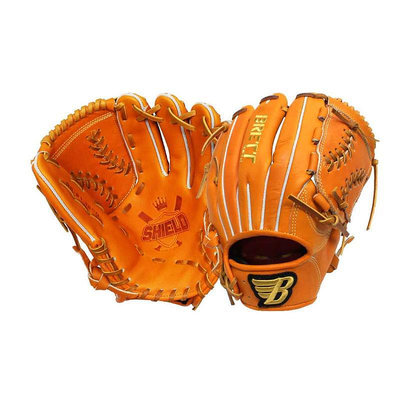 棒球帝國- BRETT 神盾系列棒球手套 GB-21-1200 投手用 橘色