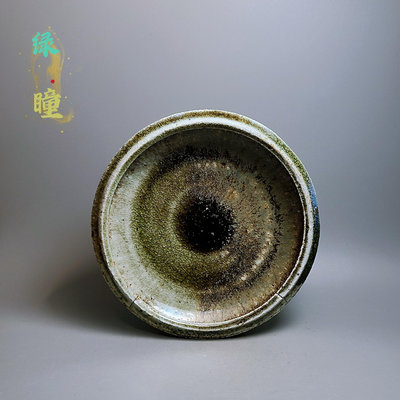 【二手】「綠.瞳」收藏級柴燒壺承擺件 柴燒瓷器 茶具 擺件【十大雜項】-1911