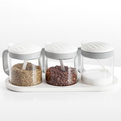 德國plazotta調料罐調味罐子鹽糖瓶廚房用品玻璃調料盒家用套裝