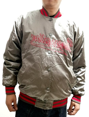 美國 頂級 3M x thinsulate insulation 新雪麗 保溫綿 防潑水 銀色 棒球 外套 夾克 (限量版)