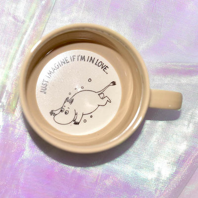 日本製 Moomin 嚕嚕米 杯底插圖 咖啡杯 磁器 馬克杯 300ml