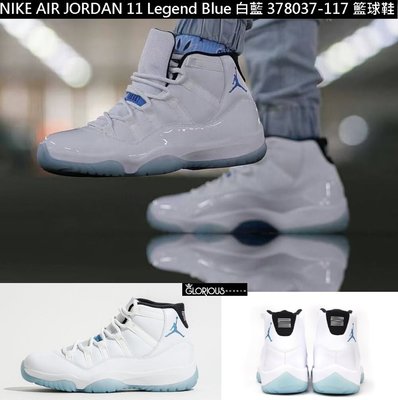 免運 Nike Air Jordan 11 Legend Blue 378037-117 傳奇藍 男 【GL代購】
