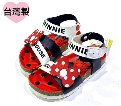 台灣製限量現貨  降售🔥正版授權 迪士尼 Disney✨米妮Minnie兒童女童勃肯涼鞋✨黑紅