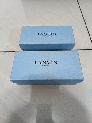 原廠紙盒 LANVIN 浪凡 原廠禮盒 空盒 2個100元 附原廠保卡 天空藍 質感藍 眼鏡盒 禮物盒 禮品盒 包裝盒 1130425