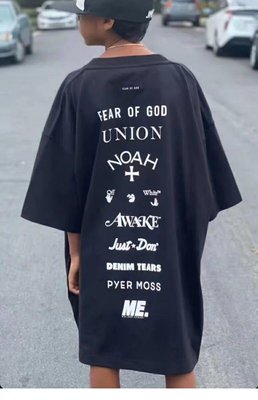 FEAR OF GOD OW x FOG 6th 主線Fear of God GF九方聯名限量慈善款短袖T恤