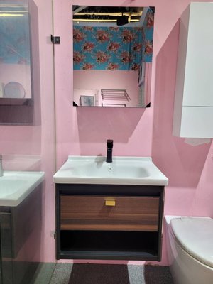 浴櫃 面盆 鏡櫃 太空鋁防水LM60(60公分浴櫃不含龍頭)