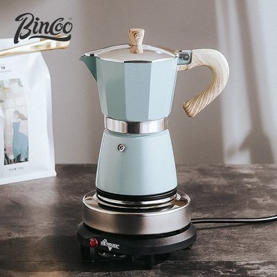 【熱賣精選】Bincoo摩卡壺咖啡 意式煮咖啡壺家用濃縮咖啡套裝濾杯萃取手沖壺