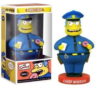 (I LOVE樂多)FUNKO Simpsons 辛普森家族 Chief Wiggum警察 搖頭公仔