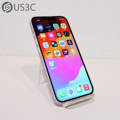 【US3C-青海店】【一元起標】台灣公司貨 Apple iPhone 13 128G 粉色 6.1吋 OLED 超廣角相機 二手5G手機