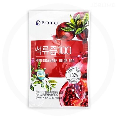 《大量現貨》🇰🇷韓國 BOTO 紅石榴汁 100%濃縮汁 一箱80mlx1包~心心小舖
