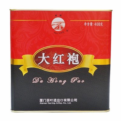 海堤茶葉批發大紅袍濃香型特級茶葉高檔特級禮盒罐裝400克  可開發票