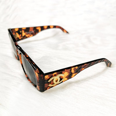 【低售】Chanel香奈兒 時尚 太陽眼鏡 墨鏡 稀有鏡框兩側大雙C