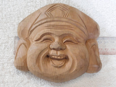 福神(1)~檜木雕刻~最寬約14cm~擺飾.裝飾