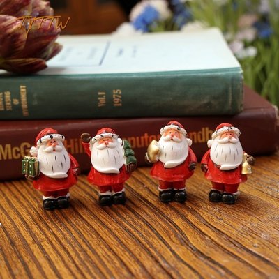 可愛圣誕樹脂小矮人桌面擺件禮物攝影裝飾道具~特價