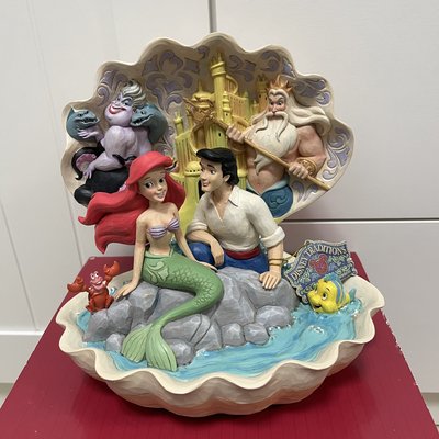 全新現貨～小美人魚 擺飾 塑像 公仔 模型 迪士尼 美人魚 王子 烏蘇拉 塞巴斯丁 小比目魚 川頓國王 擺設