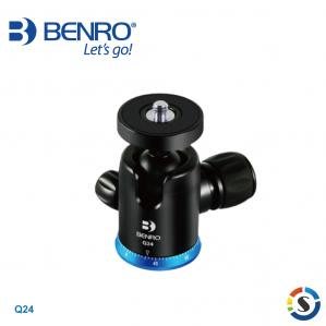 【BENRO百諾】Q24 球型雲台 || 大球體、硅膠防滑墊、 雲台阻尼旋鈕･公司貨