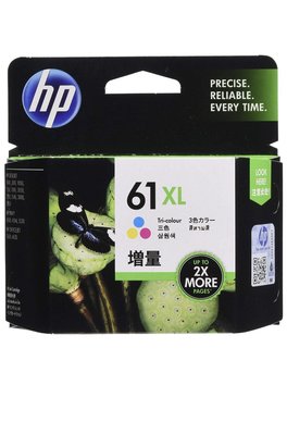 特價 原廠  HP 原廠彩色墨水匣HP 61 XL 原廠 高容量 彩色  NO.61XL