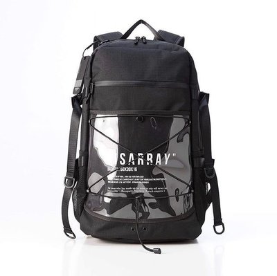 ☆LimeLight☆ Disarray Logo Backpack 後背包 機能 防潑水 防水袋 黑 & 綠 & 紫