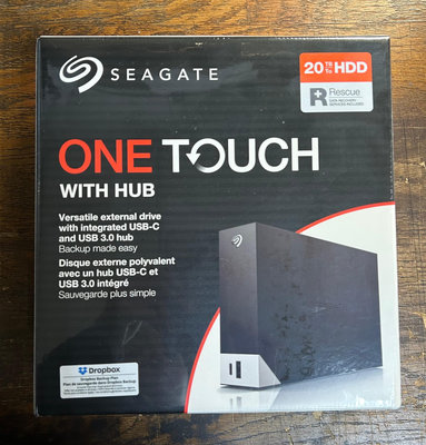 Seagate One Touch Hub 20TB 外接硬碟(STLC2000040)20T 含稅自取價11200元