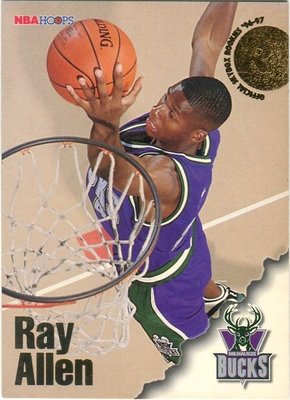 雷射槍 Ray Allen 1996-97 Hoops RC 新人卡[K]