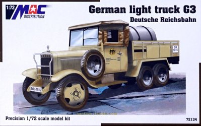 MAC72134德國奔馳·G3 Deutsche Reichsbahn輕型卡車1/72拼裝模型